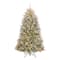 6.5 ft. Pre-Lit Flocked Dunhill® Fir Full Artificial Christmas Tree, Clear Lights
